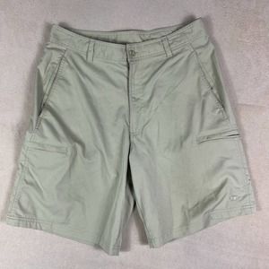 Champion Mens 34 Cargo Hiking Shorts Light‎ Green/Mint Mid Rise Regular Fit